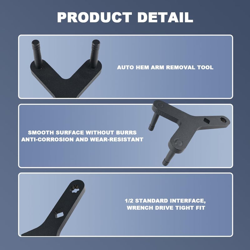 Mandark New Lower Control Arm Prying Car Tool, Specialty Automotive Suspension Bushing Ball Joint Pry Tool, Vehicle Removal Instrument Accessories, Universal for SUV Sedan Truck (Black Gear) - Image 4